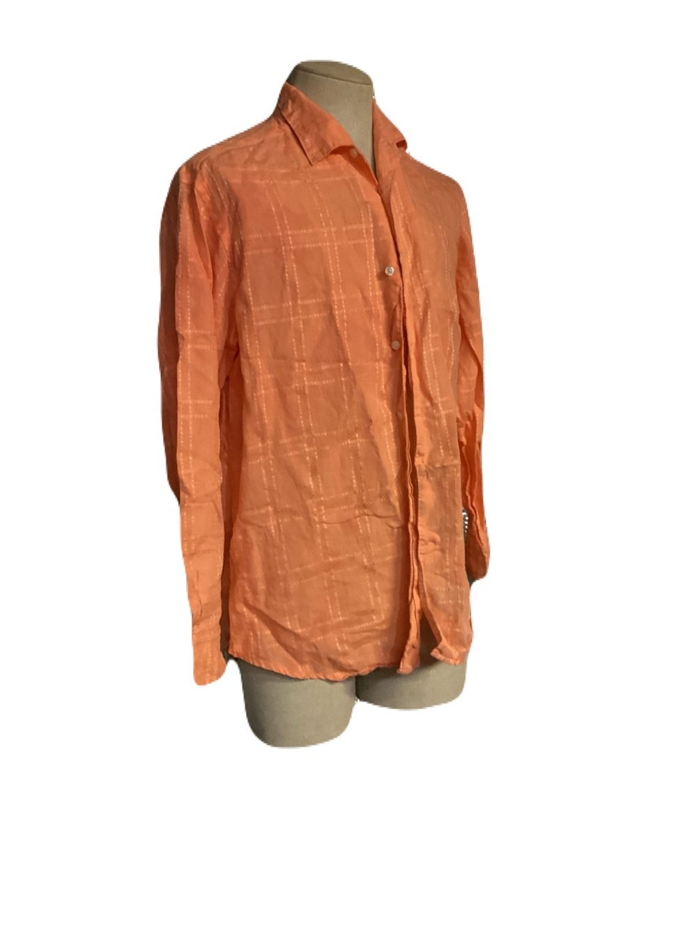 Tommy Bahama Orange Lightweight Button-Front Dress Shirt